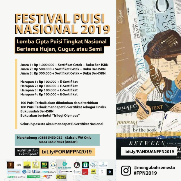 Lomba Menulis Puisi Nasional 2019 di Komunitas
