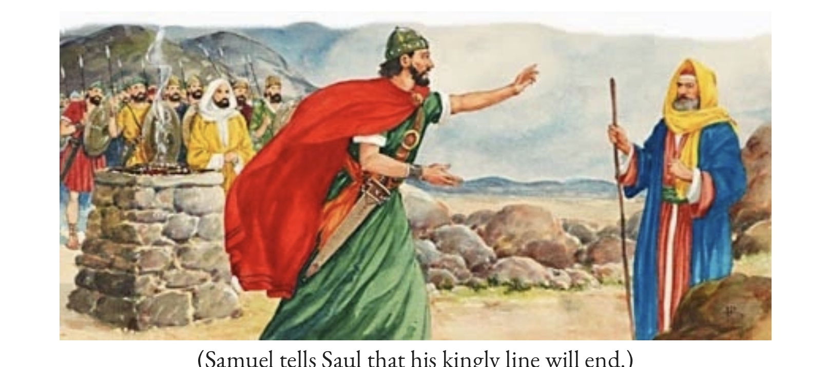 Саул сын кисов. Саул первый царь израильский.