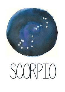 Scorpio Constellation Printable from Spool and Spoon (www.spoolandspoonblog.com)