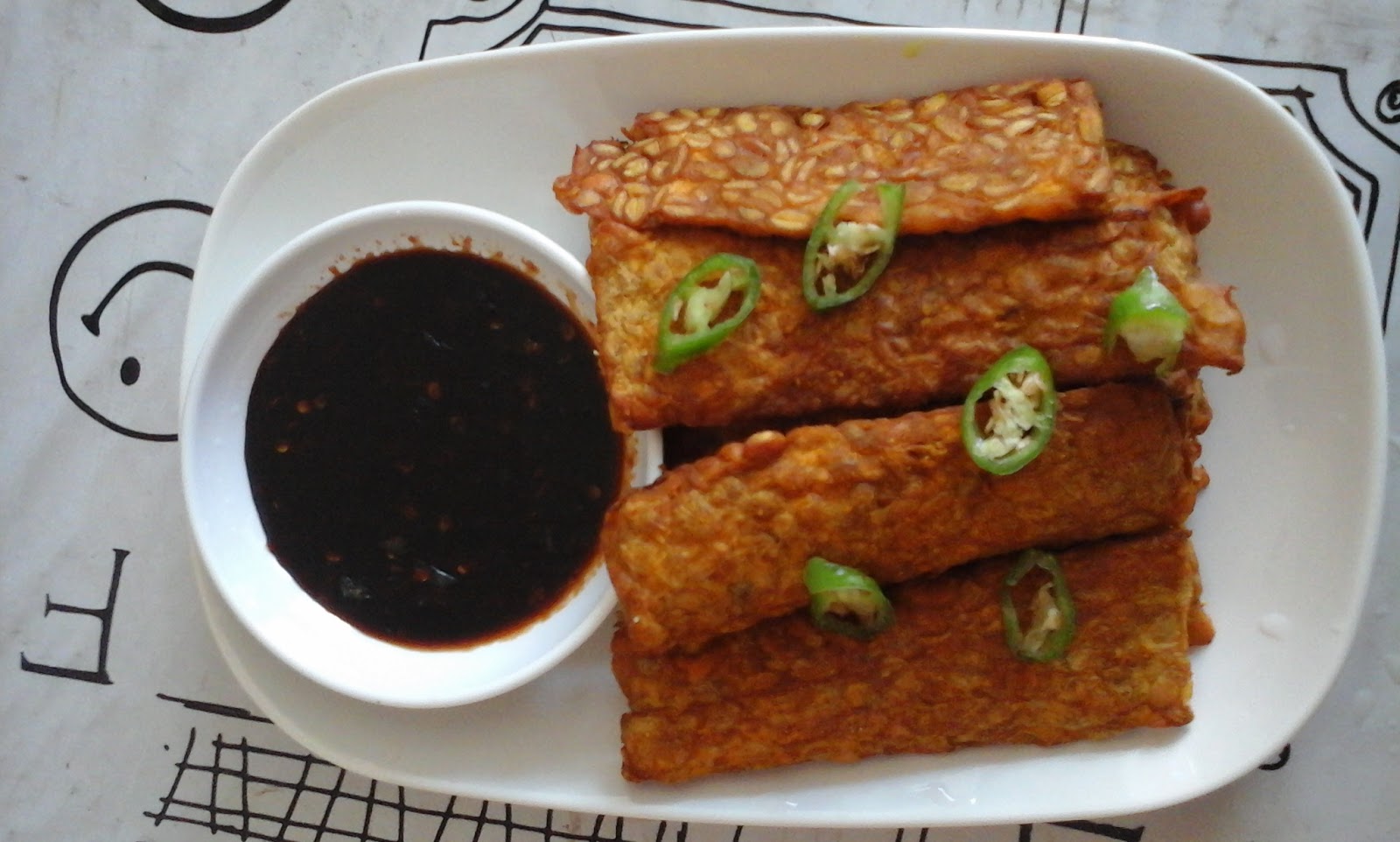 Tempe Goreng Bersama Sos Kicap Cili Padi Kerjamakans