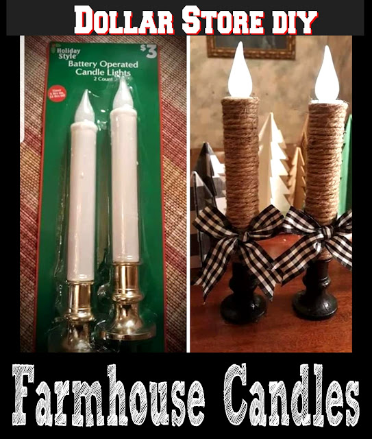 Suzy Homefaker Dollar Tree Farmhouse Candles DIY