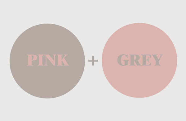 Una decoración en rosa y gris, tonalidades pastel una tendencia deco
