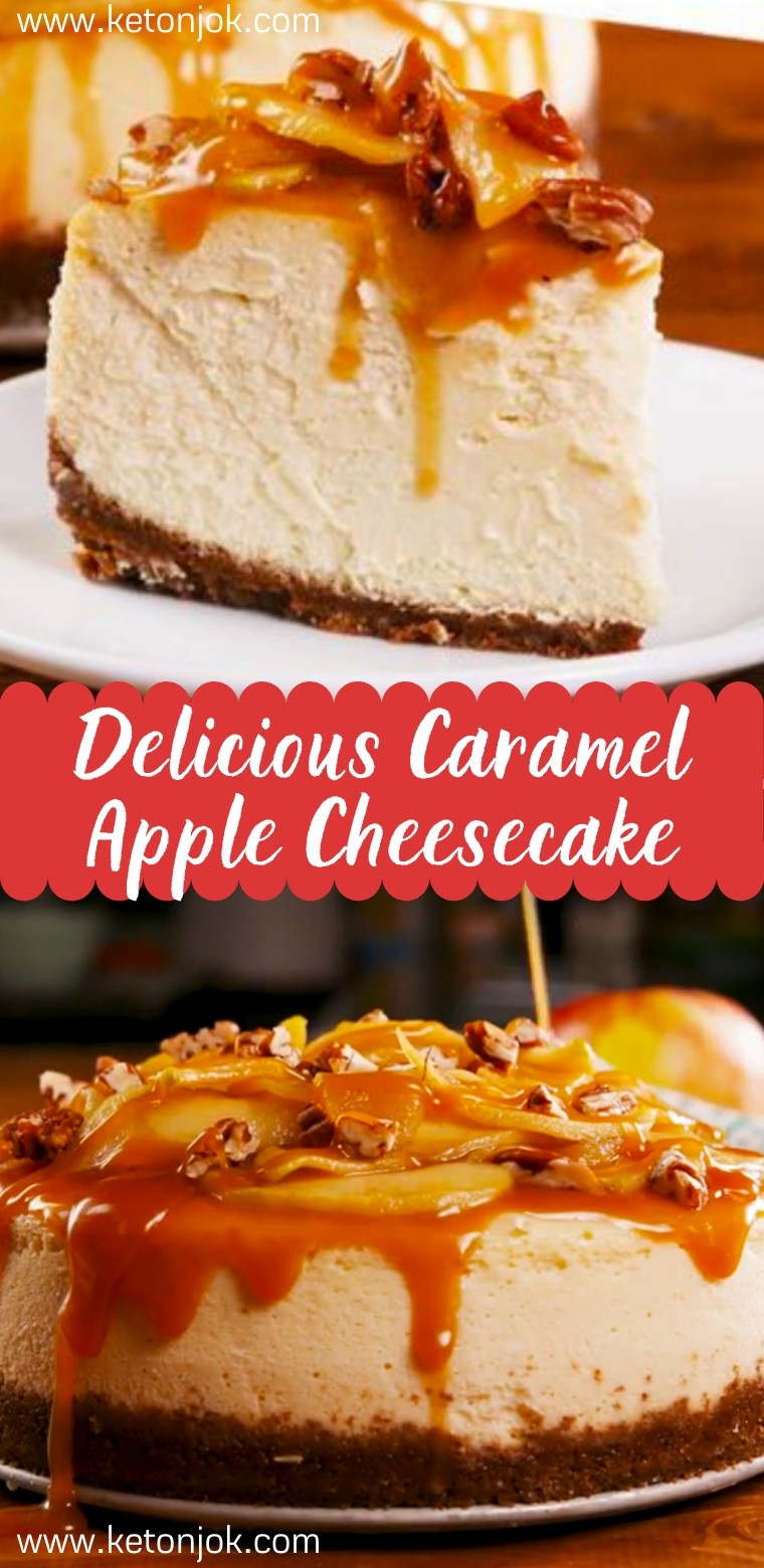 Caramel Apple Cheesecake Joki's Kitchen