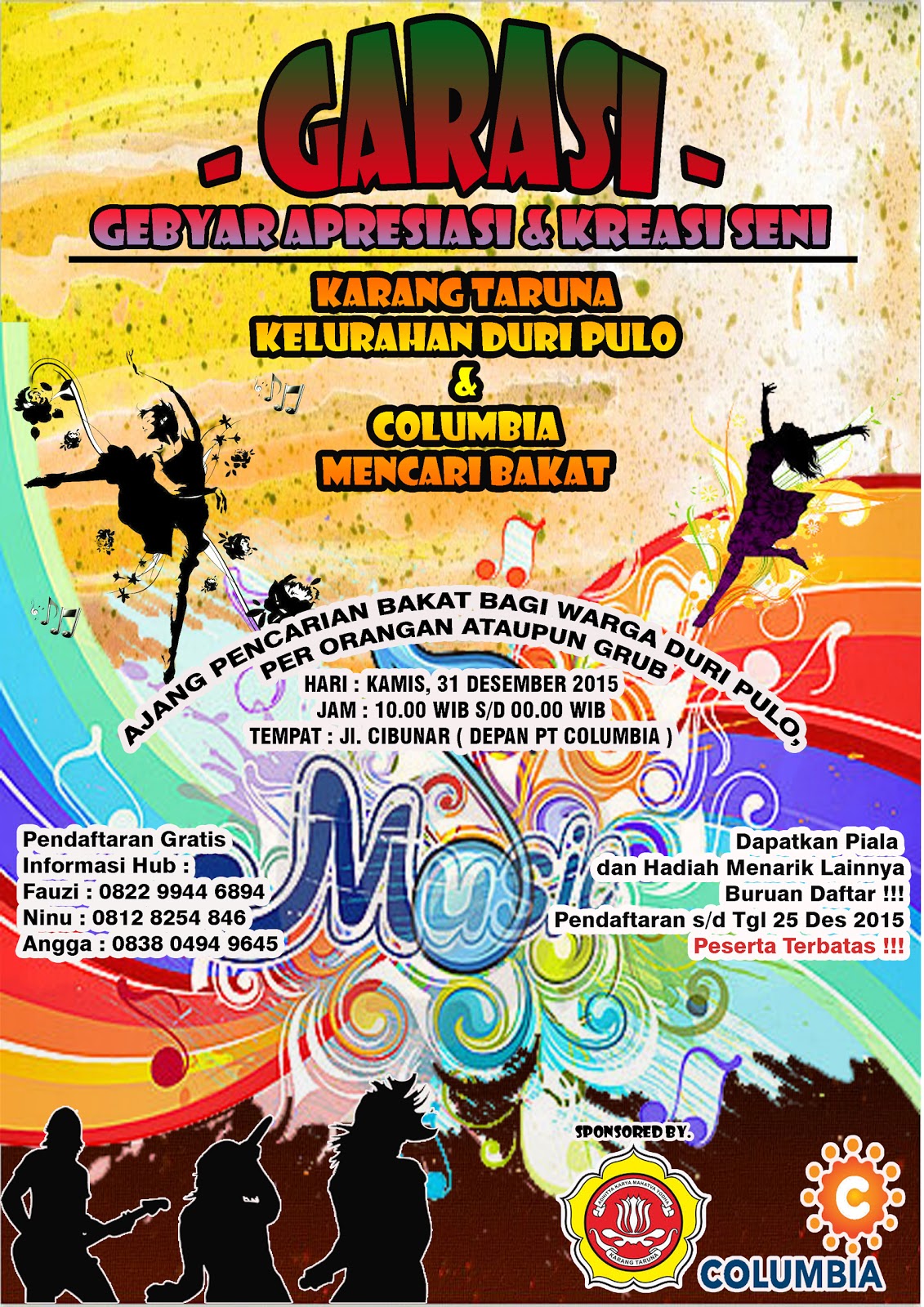 Poster Lomba Keasi seni KarangTarunaKel.DuriPulo KARANG