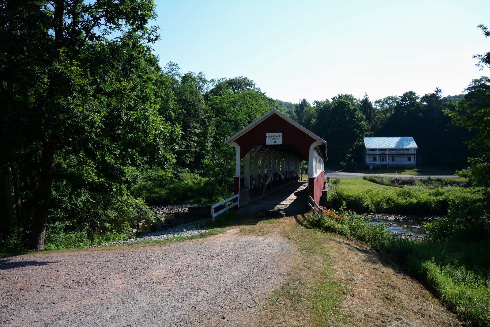 COVERED BRIDGES IN OHIO + BARRONVALE COVERED BRIDGE NEW CENTERVILLE