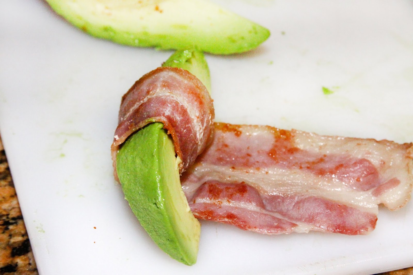 For the Love of Food Bacon Wrapped Avocado Wedges