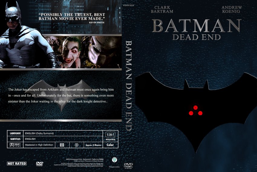 Cinema Head Cheese - Movie Reviews, News, a Podcast and more!: FanCam:  Batman - Dead End (2003)