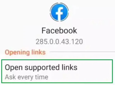 Facebook Don't Open Links Problem || Open By Default Settings & Check Supported Links in Android