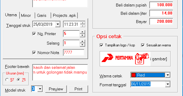 Aplikasi Cetak Struk Gratis