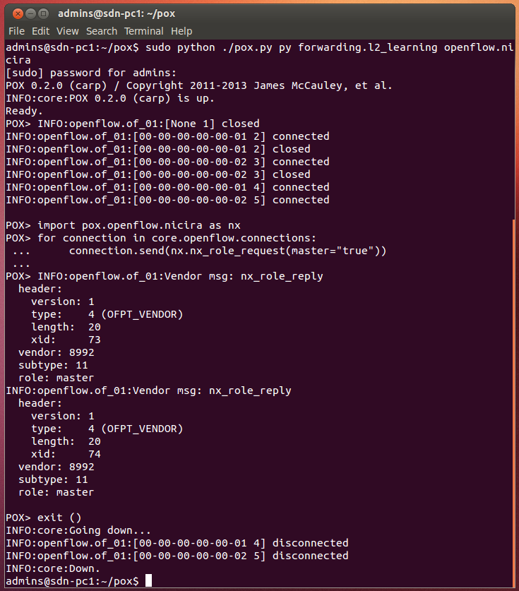 Windy's Software Defined Networks: Change the role of the POX ...