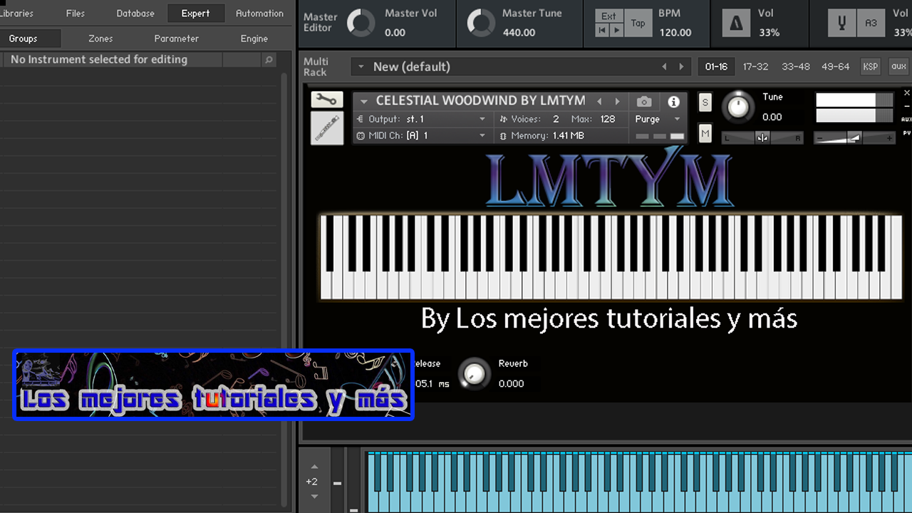 Samples para Kontakt 5.5.1 o cualquier versión superior, (Kontakt 6.4.2). 