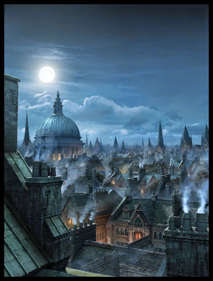 02-London-Rooftops-Raphael-Lacoste-Matte-Paintings-and-Concept-Worlds