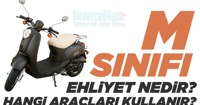 M Sınıfı Ehliyet nedir? Hangi araçları kullanır? Kaç ...