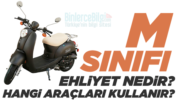 M sınıfı ehliyet nedir? M sınıfı ehliyet hangi tip araçları kapsar ve kullanabilir? Mopet sürmek için hangi ehliyet gerekir? B sınıfı ehliyetle kullanılabilir mi? M sınıfı ehliyet nedir? M sınıfı ehliyet hangi tip araçları kapsar ve kullanabilir? Mopet sürmek için hangi ehliyet gerekir? B sınıfı ehliyetle kullanılabilir mi?