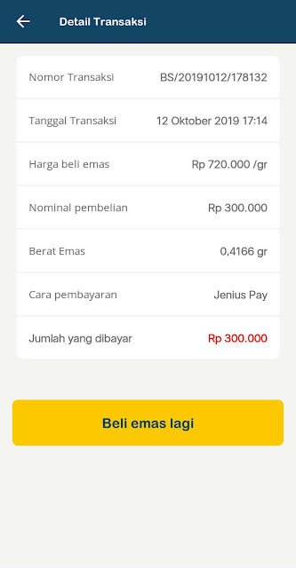 Cara Membeli Emas di Aplikasi Tamasia