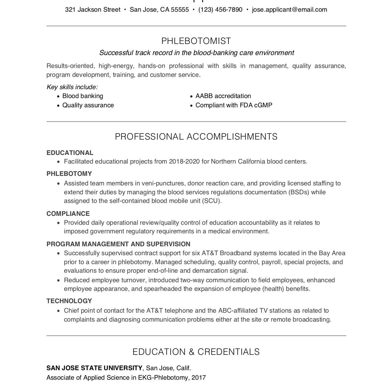 Functional Resume Meaning Collage Template