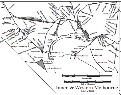 Outer Circle Railway Map Beside The Yarra: Melbourne's Phantom Railways