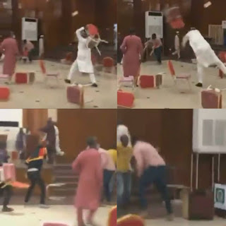 APC Members Throw Chairs At Each Other As Their Stakeholders Meeting In Kwara Ends In Violence (video)