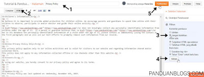 Cara Memasang Privacy Policy di Blog