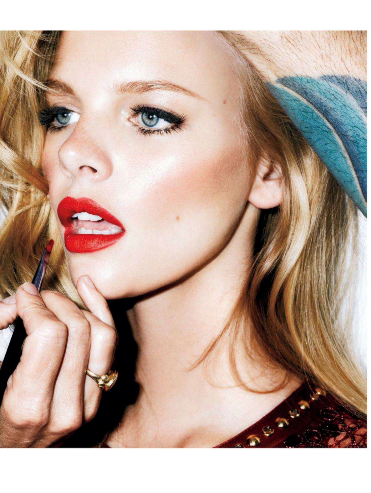 insta beauty: marloes horst by kenneth willardt for uk glamour