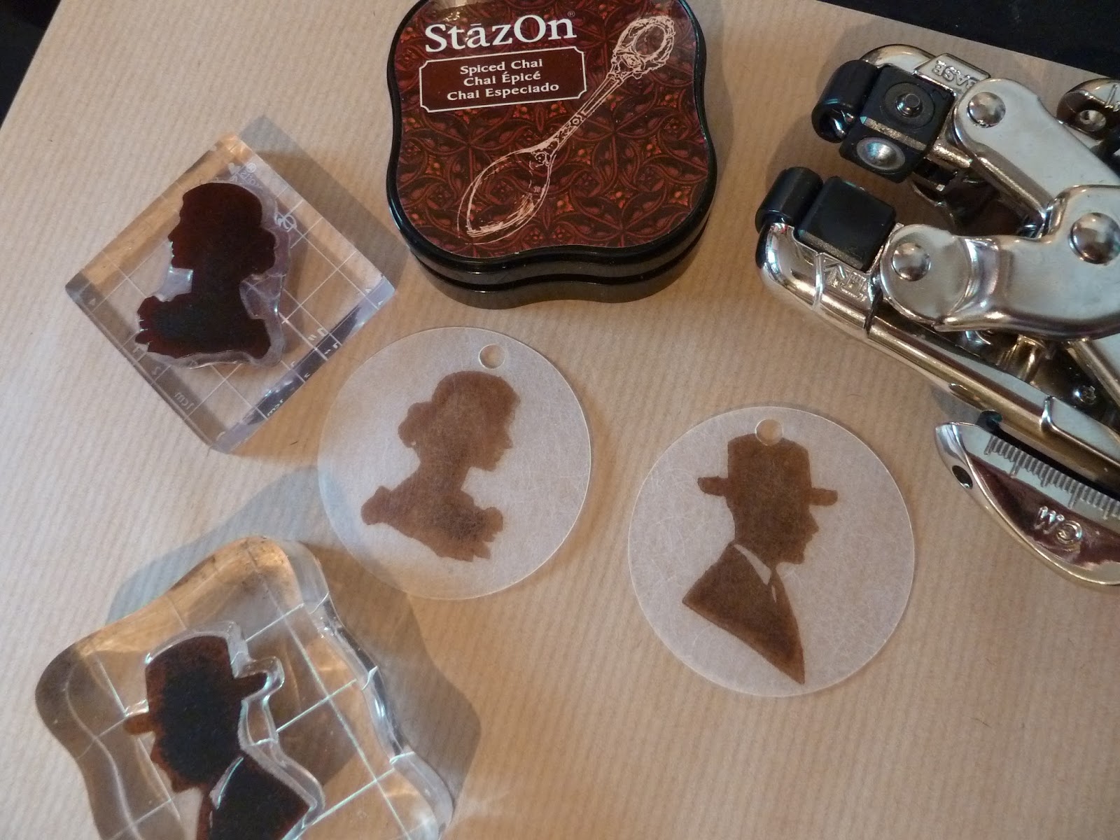 Sweet Dixie Flourish Frames for Him & Her... using Shrink Plastic..