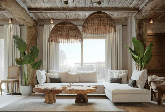 beautiful wooden house interior