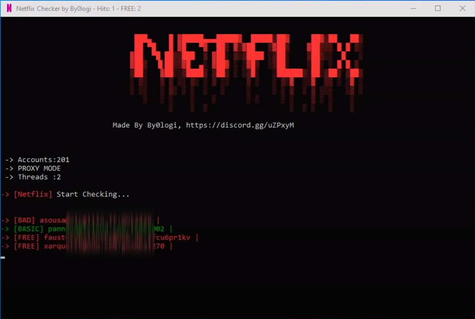 Netflix Checker By Bi0logy