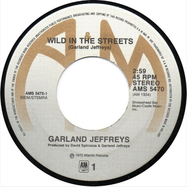 ...45´s singlesblog Garland Jeffreys Wild In The Streets b/w Ghost