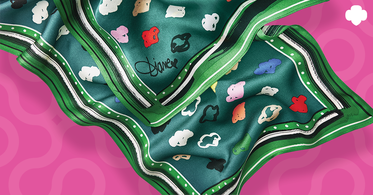 Now Available! LimitedEdition Girl Scout Scarf and Wristlet Designed