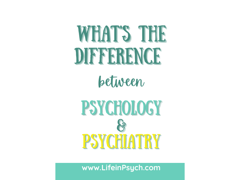 Psychology vs. Psychiatry What's the difference?