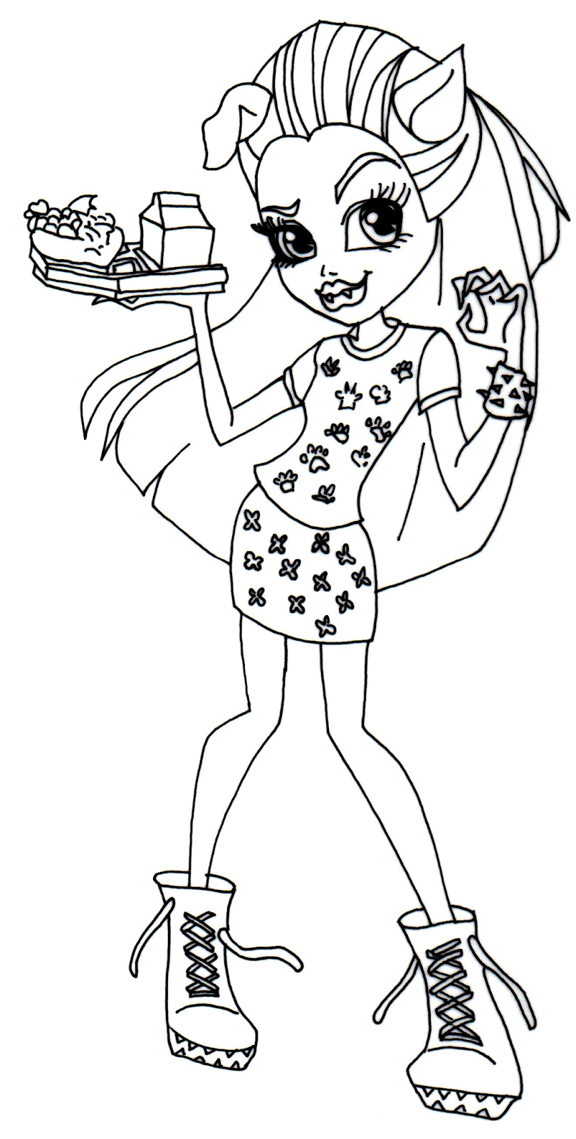 Free Printable Monster High Coloring Pages June 2014