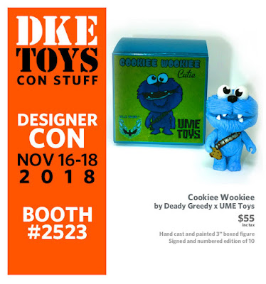 Designer Con 2018 Exclusive Cookiee Wookiee Star Wars x Sesame Street Resin Figure by Dead Greedy x UME Toys
