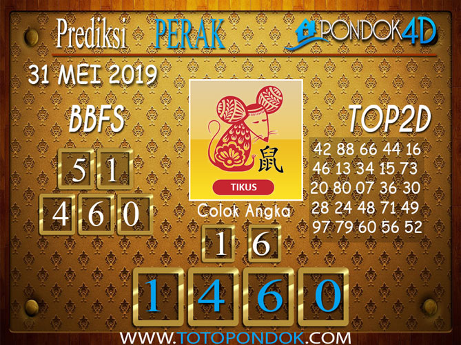 Prediksi Togel PERAK PONDOK4D 31 MEI 2019