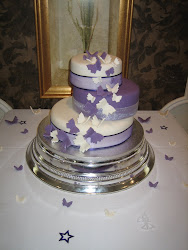 cake purple cakes butterfly ivory cupcakes sarah favours
