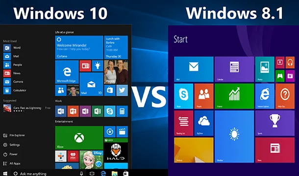Win 10 vs Win 8 Windows 10 vs Windows 8.1: quel est le meilleur pour vous?