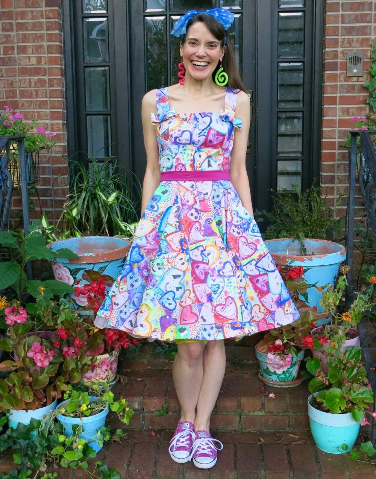 Cassie Stephens: DIY: Spoonflower Student Artwork Dress!