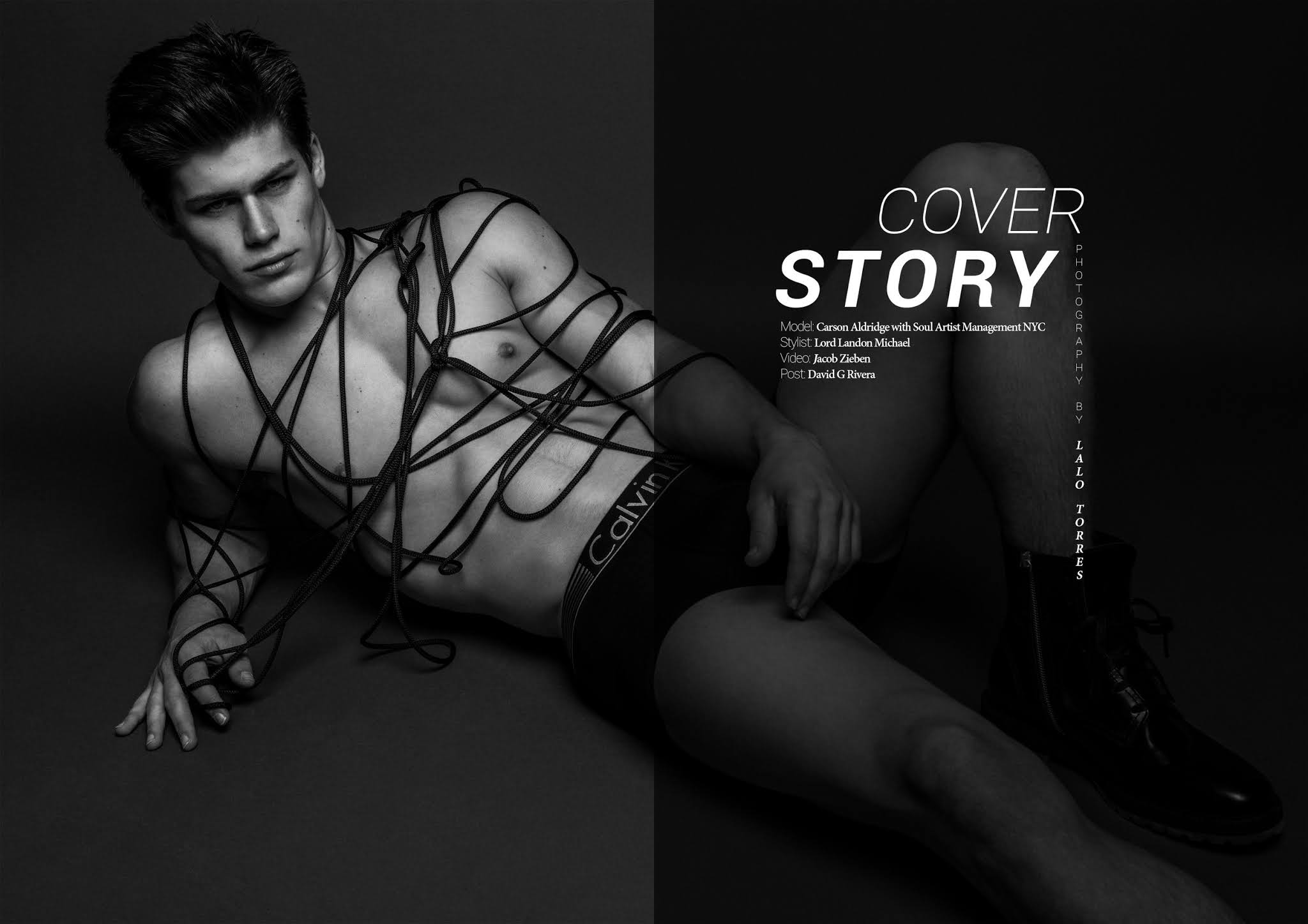 INYIM Media Fashion Coverboy TB: Model Carson Aldridge By Lalo Torres. 