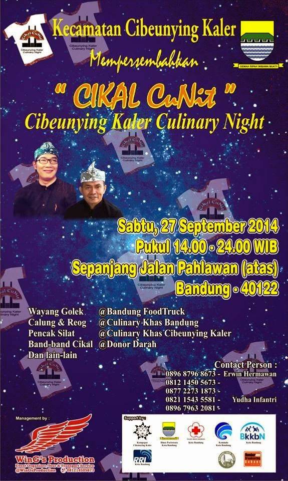 Info Event Bdg: Cibeunying Kaler Culinary Night (27 September 2014)