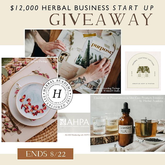 Enter to win the $12,000 Herbal Business Start Up Giveaway
