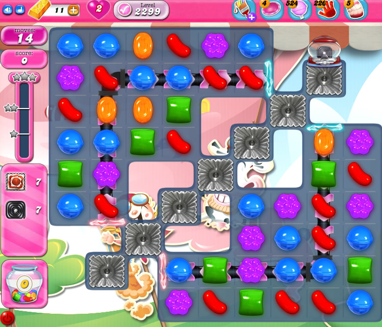 Candy Crush Saga level 2299 Candy Crush Saga level 2299