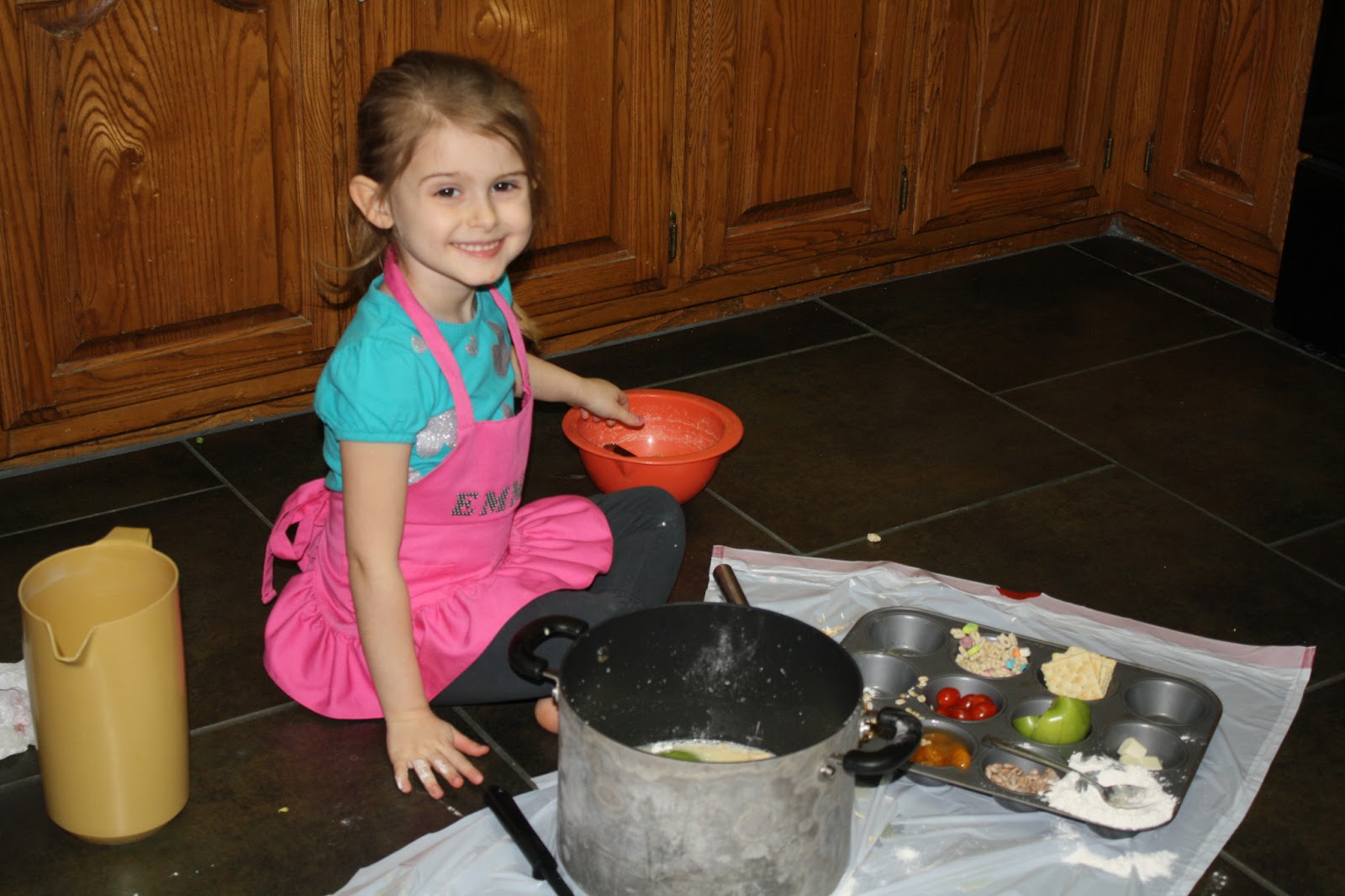Life with Emma: Pretend Cooking with Real Ingredients