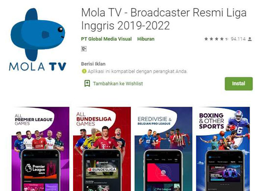Cara Berlangganan Mola TV