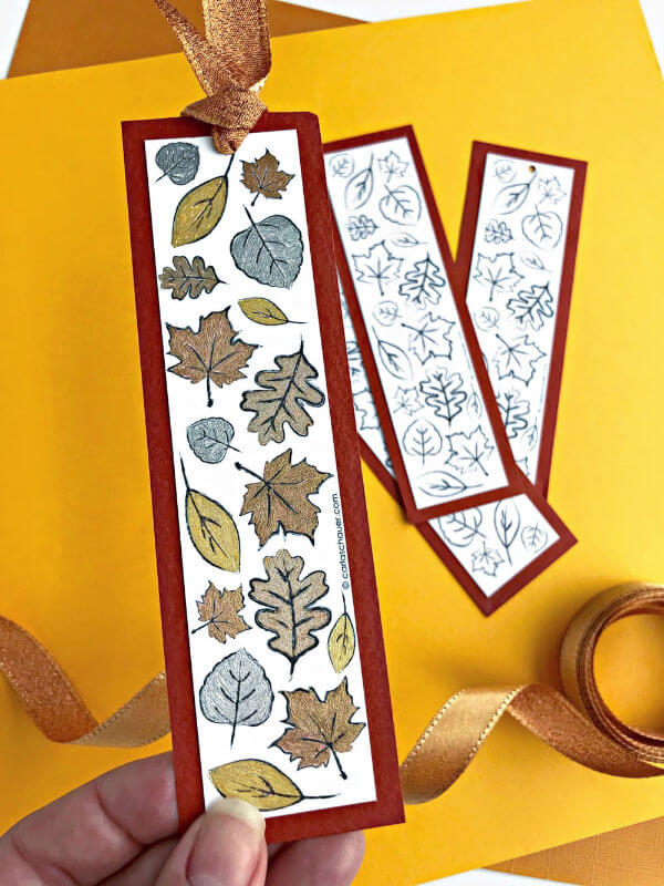 Cute Free Printable Bookmarks to Color and Craft - Carla Schauer Designs