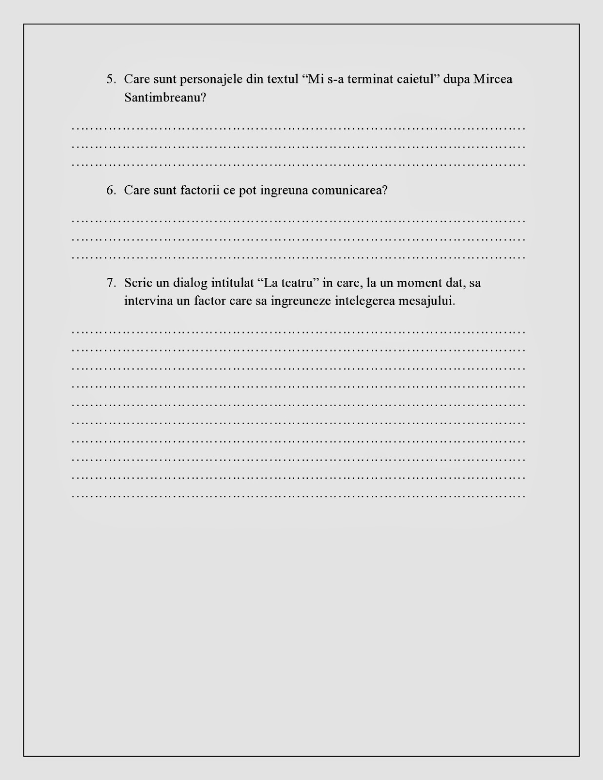 Evaluare Stiinte Clasa 4 Unitatea 2 Fise de lucru - Scolari I - IV: TEST de Evaluare Limba romana Unitatea