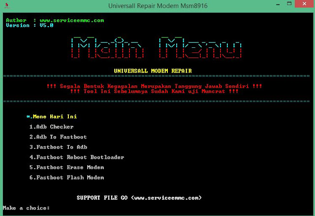 Universall Repair Modem/Sinyal Qualcomm Msm8916 Universall Repair Modem/Sinyal Qualcomm Msm8916