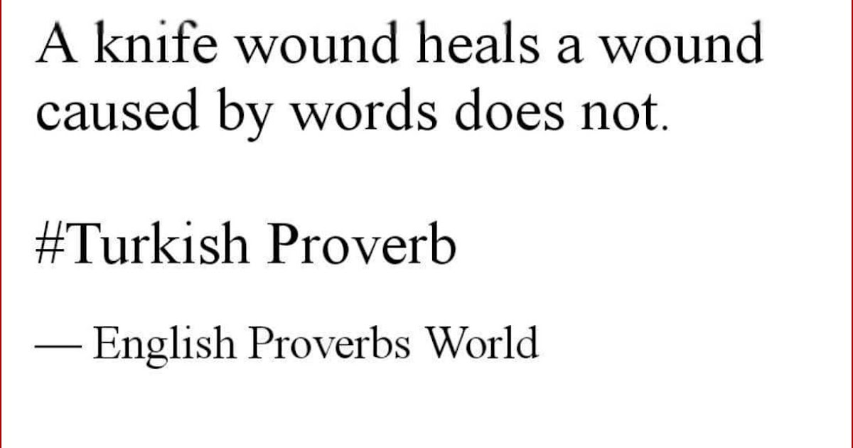 A knife wound heals