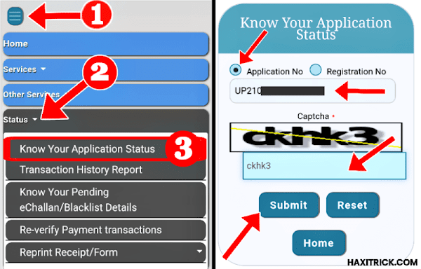 Know Your RC Application Status Know Your RC Application Status