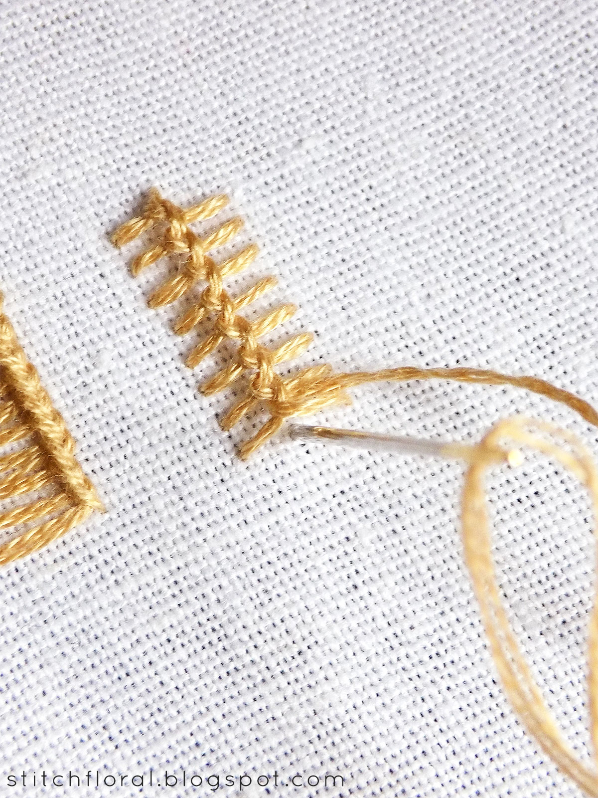 Ladder & Loop stitches tutorial Stitch Floral