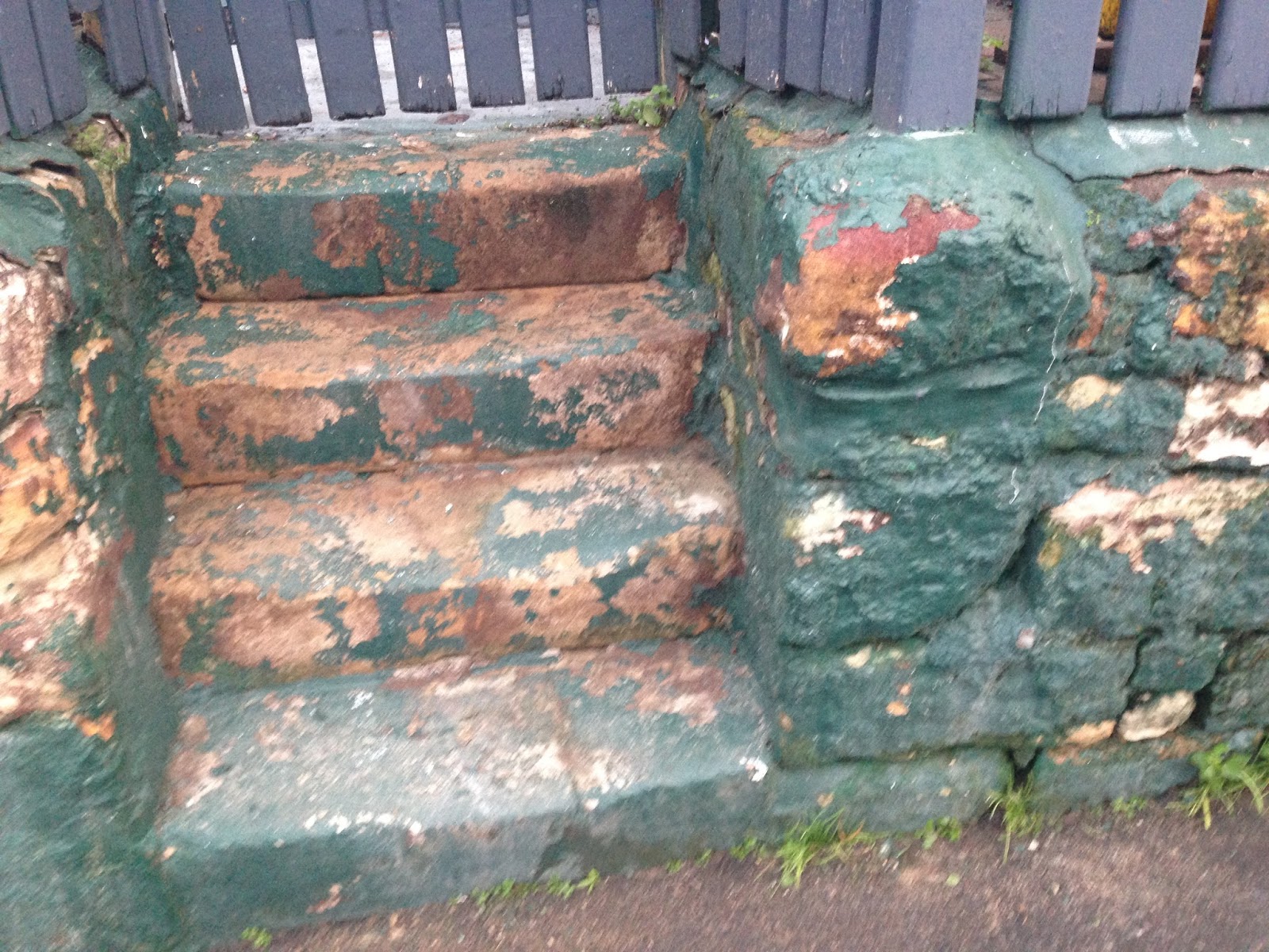 The Crooked Cottage How to remove paint from sandstone