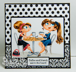 coffee friends blessings paper hop card